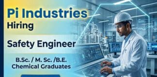 Chemistry Jobs at Pi Industries Careers Safety Engineer Jobs for BSc MSc Chemistry and Chemical Engineering Candidates