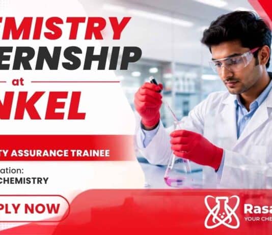 Chemistry Internship at Henkel Careers for Quality Assurance Trainee M.Sc. Chemistry graduates