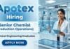 Chemist Jobs at Apotex Careers for Production Jobs in Bangalore pharmaceutical operations