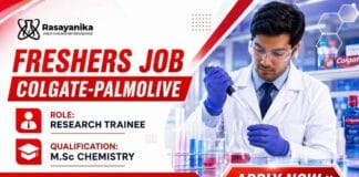 Chemistry Freshers Job at Colgate | Research Trainee Jobs | Apply Now Colgate Careers announces Research Trainee Jobs in Mumbai for candidates seeking a Chemistry Freshers Job opportunity.