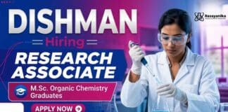 Research Associate Jobs at Dishman Careers for professionals pursuing Organic Chemistry Jobs in API research and development.