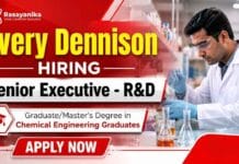 Avery Dennison Careers announces an Executive Job opportunity for professionals seeking a Chemical Engineering Job in Pune.