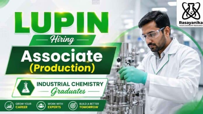 Chemistry Job at Lupin featuring Associate jobs and Lupin careers in pharmaceutical production at Goa Chemistry Job at Lupin featuring Associate jobs and Lupin careers in pharmaceutical production at Goa