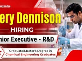 Avery Dennison Careers announces an Executive Job opportunity for professionals seeking a Chemical Engineering Job in Pune.