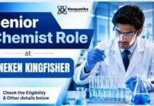Senior Chemist Job at Heineken | Chemistry Graduates Apply Now Chemistry Jobs at Heineken | Senior Chemist Role