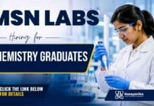 Chemistry Jobs Vacancy at MSN Labs | Executive Procurement Role Chemistry Jobs Vacancy at MSN Labs for Executive and Senior Executive Procurement roles in Hyderabad