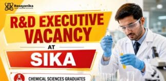 R&D Executive Job at Sika | BSc Chemistry Job