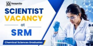 Freshers Scientist Job at SRM | Chemistry Graduates Apply Now