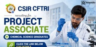 Govt Chemistry Jobs at CSIR CFTRI | Salary Up to Rs 42,000/-pm Govt Chemistry Jobs at CSIR CFTRI | Project Associate Role