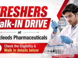 Freshers Walk-In at Macleods Pharma | Chemistry Jobs