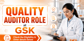 BSc Chemistry Job at GSK | Quality Auditor Role