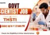 ₹ 1.2 L Salary Govt Scientist Job at THSTI | Chemistry Graduates Apply Now Research Scientist Job at THSTI | MSc Chemistry Job