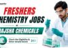 Freshers Chemistry Job at Rajsha Chemicals | Apply For QC Chemist & Plant Operator Role MSc Chemistry Freshers Job at Rajsha Chemicals | Apply Now