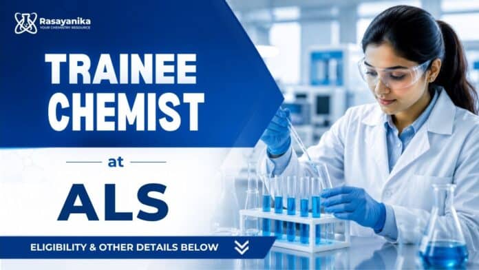 Trainee Chemist Jobs at ALS Global | Apply Now Trainee Chemist Jobs at ALS Global | Apply Now
