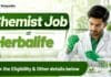 Herbalife Hiring QC Roles | Chemistry Graduates Apply Now Quality Control Role at Herbalife | Chemist Job