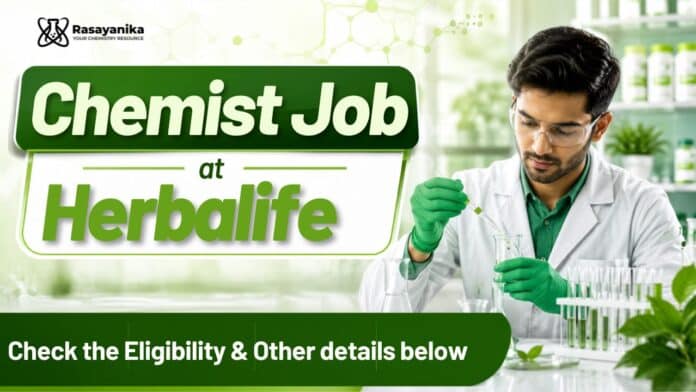 Quality Control Role at Herbalife | Chemist Job Quality Control Role at Herbalife | Chemist Job