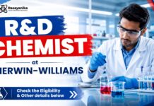 R&D Chemist Position at Sherwin-Williams | Apply Now