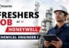 Freshers Job at Honeywell Careers | Chemical Engineering Job for Chemical Engineering Graduates