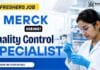 Merck Careers announces a Chemistry Freshers Job for the Quality Control Specialist role in Bangalore. Apply now to start your career.