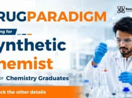 Drugparadigm Careers is hiring for a Synthetic Chemist Job in Hyderabad. Apply now and explore exciting Chemistry Jobs in pharmaceutical research.