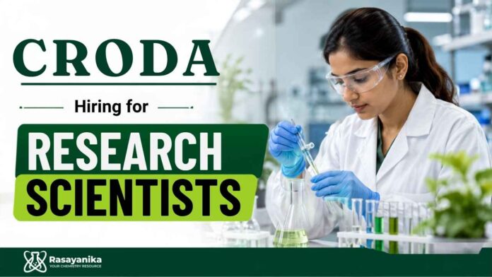 Research Scientist Jobs at Croda Careers. Apply for Organic Chemistry Jobs in Navi Mumbai for Ph.D. professionals today. Research Scientist Jobs at Croda Careers. Apply for Organic Chemistry Jobs in Navi Mumbai for Ph.D. professionals today.