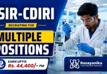 Govt Vacancy at CSIR-CDRI | Earn Up to ₹44,400/Month | Walk-in Drive CSIR CDRI Walk-in announces Govt Vacancy opportunities for Chemistry Research Jobs across multiple Project Associate positions.