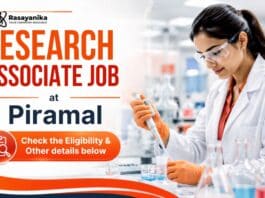  Research Associate Jobs at Piramal | Chemistry Graduates Apply Now