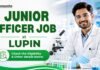 MSc Chemistry Job at Lupin | Junior Officer Role