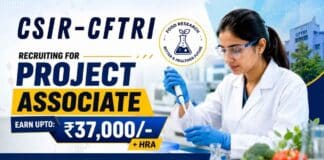 Apply for Project Associate Jobs at CSIR-CFTRI and contribute to impactful Chemistry Research projects in Mysuru.