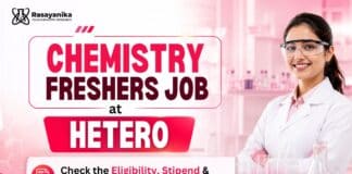 Freshers Chemistry Job at Hetero | Analytical Research & Development Role MSc Chemistry Freshers Job at Hetero | Analytical Role