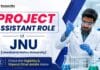 Govt Chemistry Job at JNU | Project Assistant Position