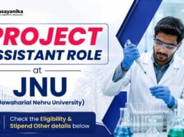Govt Chemistry Job at JNU | Project Assistant Position