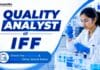 BSc Chemistry Job at IFF | Quality Analyst Role