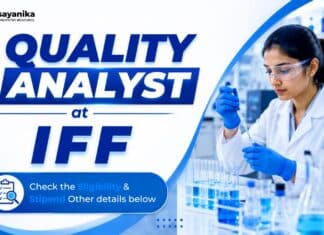 Quality Analyst Job at IFF | Chemistry Graduates Apply Now BSc Chemistry Job at IFF | Quality Analyst Role