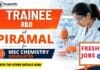 Freshers Chemistry Jobs at Piramal Careers for Trainee R&D M.Sc Chemistry graduates