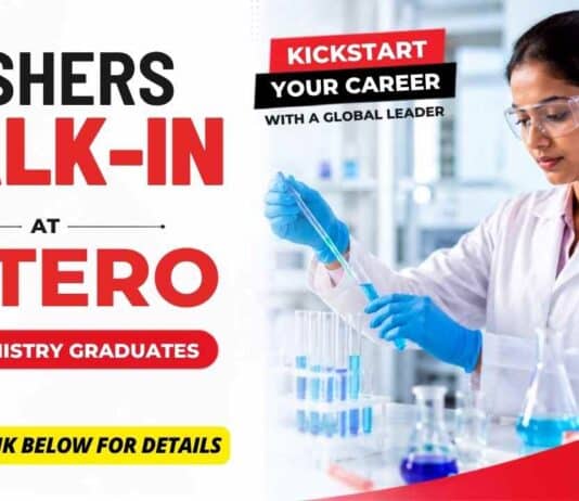 Freshers Walk-in at Hetero Careers for Chemistry Jobs in Hyderabad for M.Sc Chemistry and M.Pharmacy Analytical graduates
