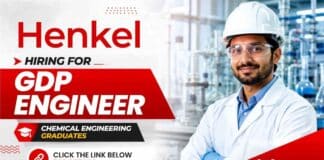 GDP Engineer Jobs at Henkel | Chemical Engineering Jobs in Pune Henkel Careers Hiring GDP Engineer – Product Development | GDP Engineer Jobs | Pune