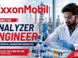Chemical Engineering Jobs at ExxonMobil Careers for Analyzer Engineer in Bengaluru