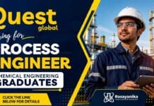 Process Engineer Jobs at Quest Global | Chemical Engineering Jobs in Bengaluru Quest Global is hiring a Process Engineer. Apply now for exciting Chemical Engineering Jobs and advance your engineering career in Bengaluru.