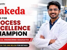 Takeda Careers is hiring a Process Excellence Champion. Apply now for Chemical Engineering Jobs in Mumbai.