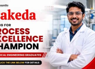Chemical Engineering Jobs at Takeda | Jobs in Mumbai Takeda Careers is hiring a Process Excellence Champion. Apply now for Chemical Engineering Jobs in Mumbai.
