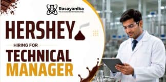 Chemical Engineering Jobs at Hershey | Manager Technical Vacancy Hershey Careers is hiring a Manager Technical. Apply now for Chemical Engineering Jobs and build your career in leading FMCG Jobs.
