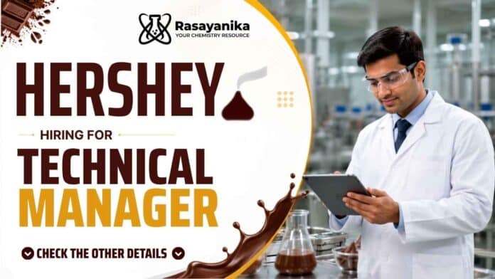 Hershey Careers is hiring a Manager Technical. Apply now for Chemical Engineering Jobs and build your career in leading FMCG Jobs. Hershey Careers is hiring a Manager Technical. Apply now for Chemical Engineering Jobs and build your career in leading FMCG Jobs.