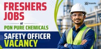 Chemistry Freshers Job at Pon Pure Chemicals | Safety Officer Jobs in Tamil Nadu for B.Sc Chemistry Graduates