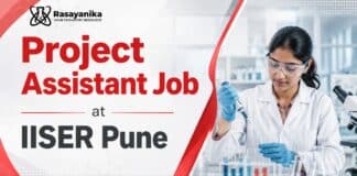 Govt Job at ISSER for Chemistry Graduates | Project Assistant Role Project Assistant Job at IISER | MSc Chemistry Job Opportunities