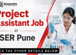 Govt Job at ISSER for Chemistry Graduates | Project Assistant Role Project Assistant Job at IISER | MSc Chemistry Job Opportunities