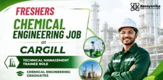 Freshers Chemical Engineering Jobs at Cargill | Trainee Position