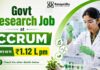 Govt Research Jobs at CCRUM Under Ministry of AYUSH