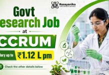 Govt Research Jobs at CCRUM Under Ministry of AYUSH