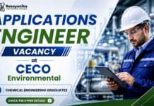 CECO Careers hiring Applications Engineer for Chemical Engineering Jobs in Pune with a global environmental solutions company.